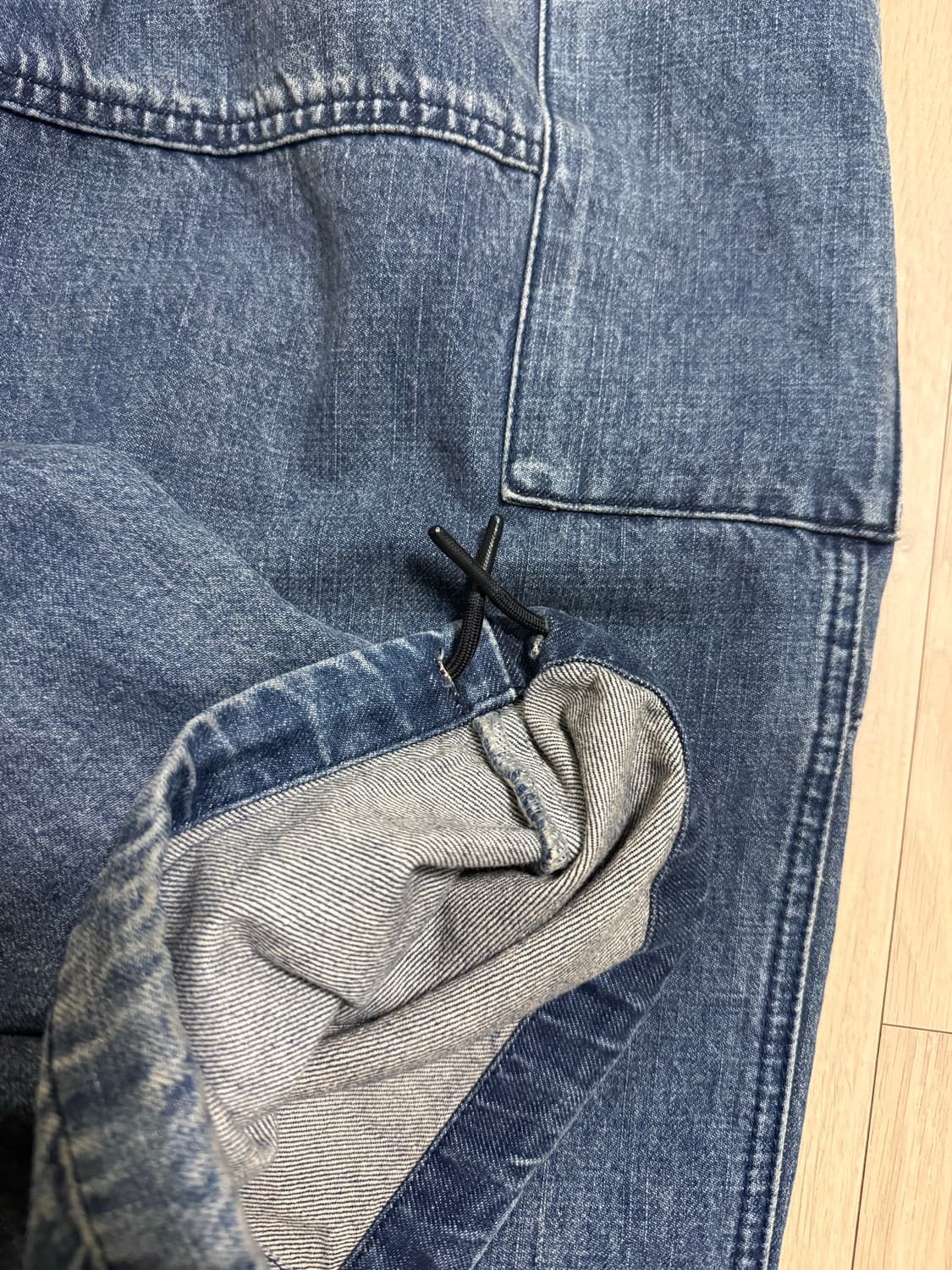 솔리드옴므(Solid Homme) 카고 밴딩 와이드 데님 46 상품이미지5