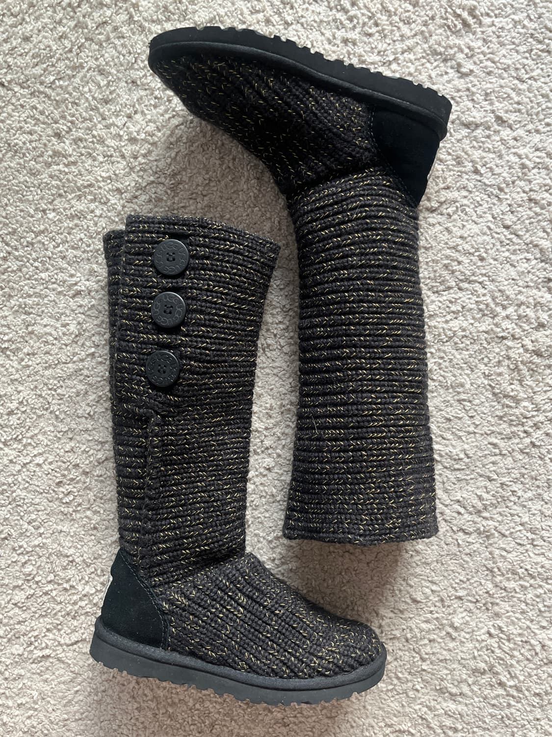 (새상품 희귀템) 어그 니트 카디 부츠 블랙 (230) 상품이미지2