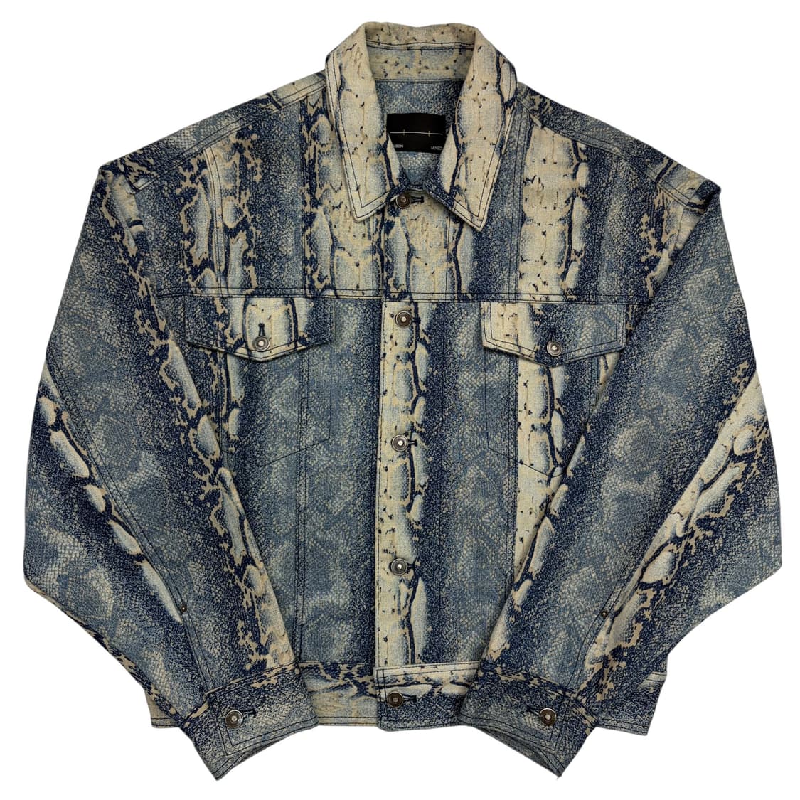 메종 미네드 머드 스네이크 데님 트러커 자켓 M 상품이미지1