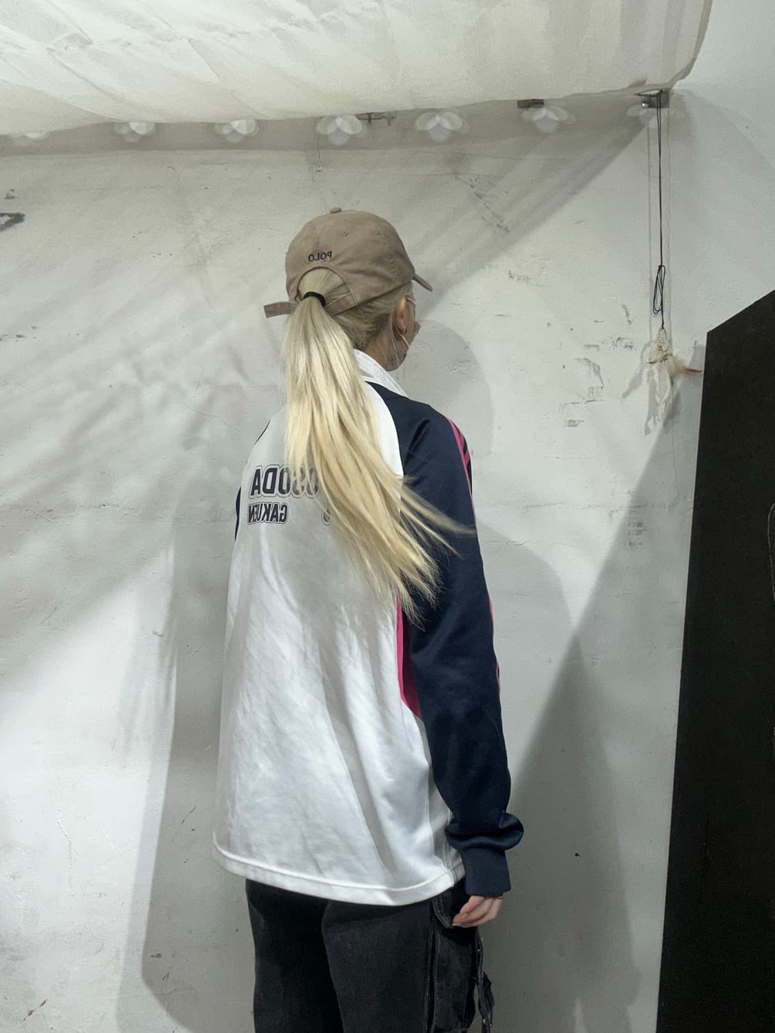 아디다스 화이트 핑크 삼선 트랙탑 져지 M 상품이미지3