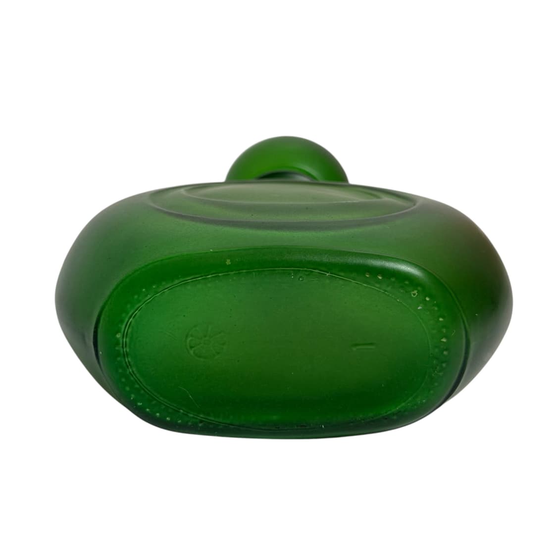 80s 프로스트 그린 글라스 보틀오브제 상품이미지5