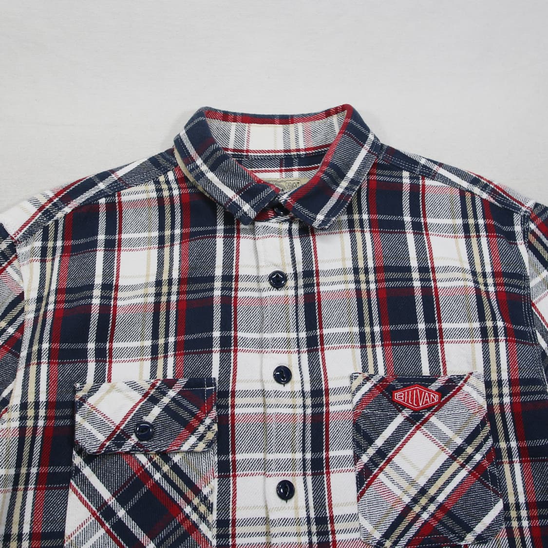 (착용컷) BILLVAN 워크 체크 셔츠 (남성용 98-100) 상품이미지4