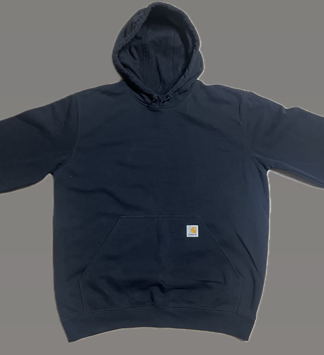 칼하트 루즈핏 미드웨이트 레귤러 후드 블랙 상품이미지4