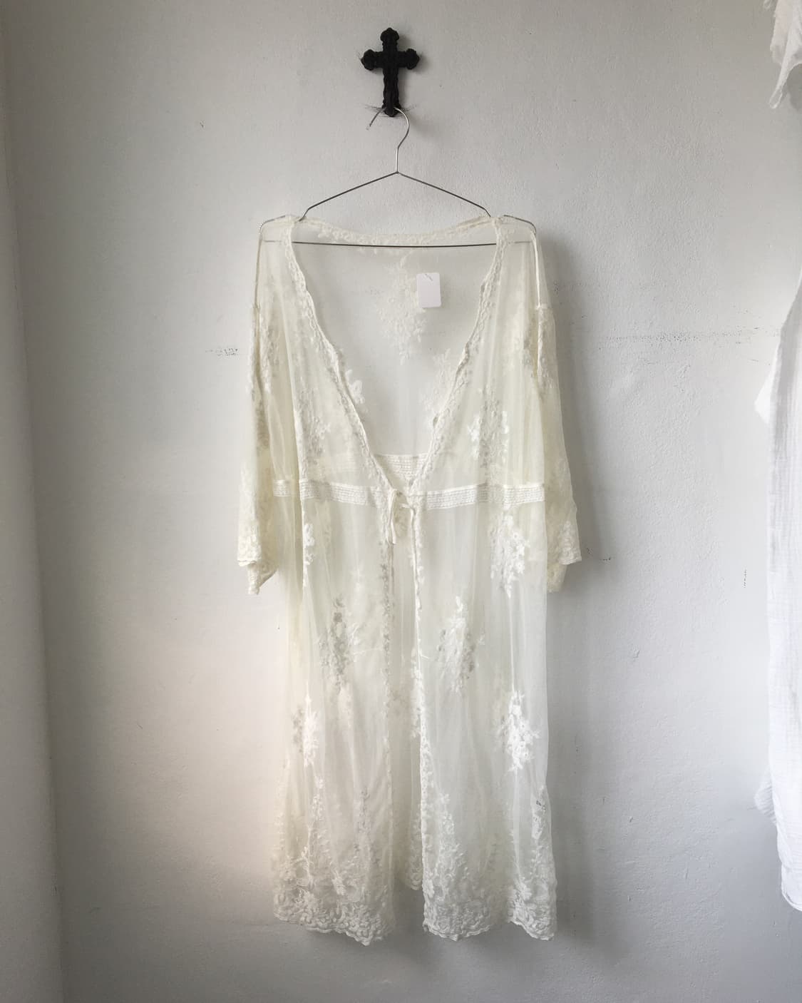 Ornament mood lace long cardigna 상품이미지2