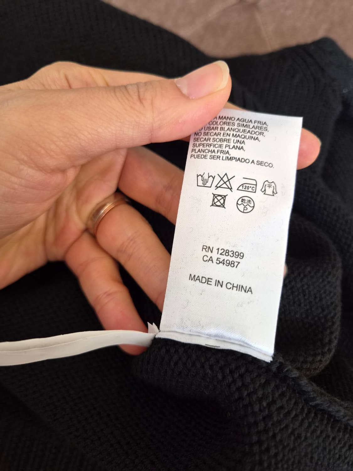 DKNY 남성(여성가능) 루즈핏배색울니트 XL사이즈 상품이미지9