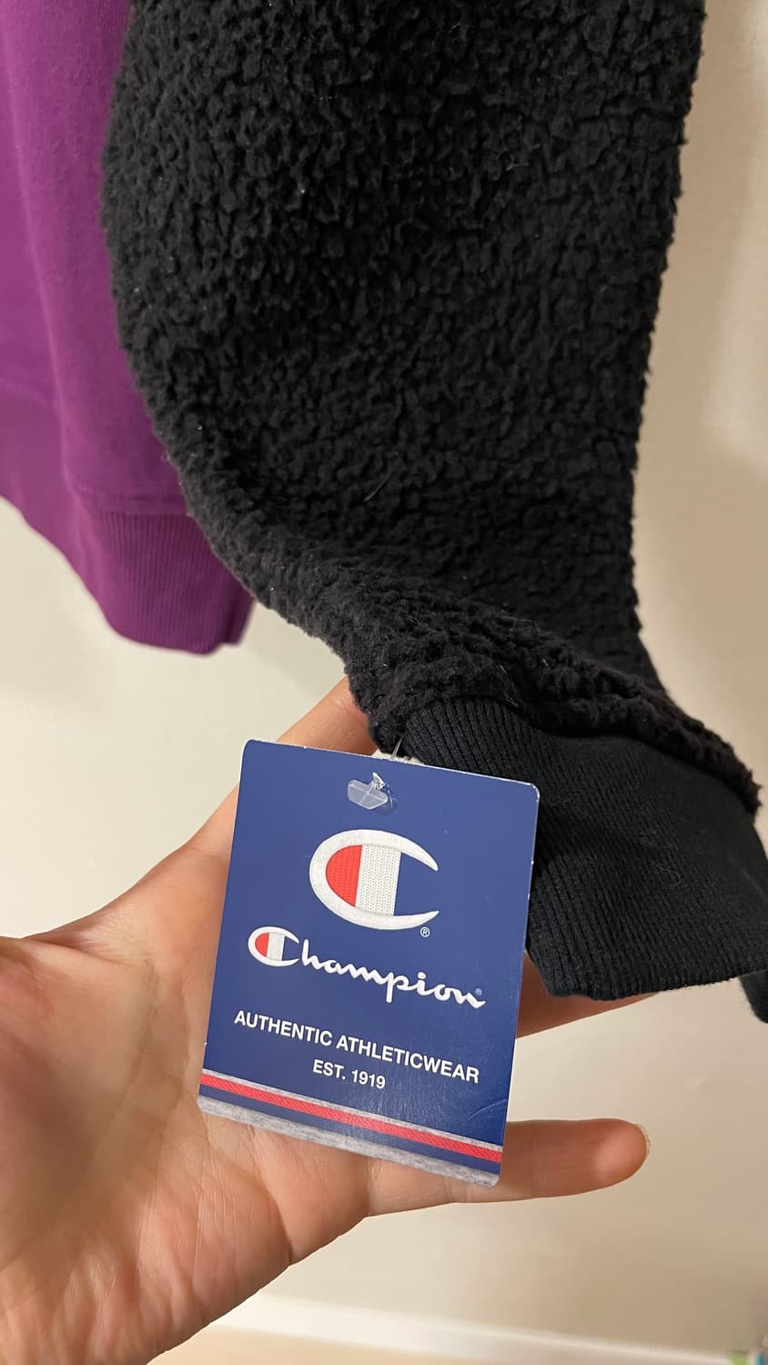 택달린 새상품) 챔피온 해리티지 셰르파 크루 블록 로고 뽀글이 맨투맨 S 상품이미지6