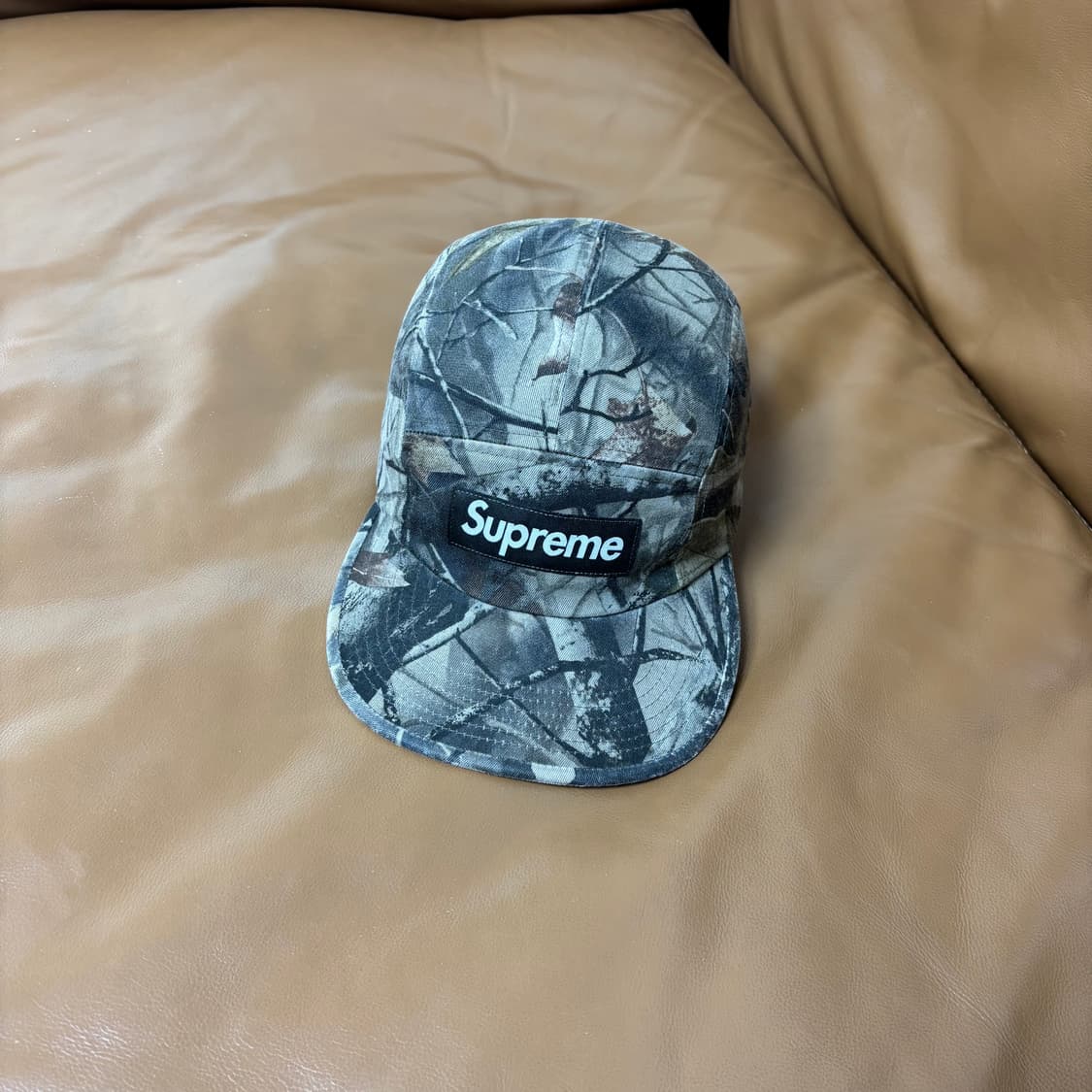 슈프림 캠프캡 모자 박스로고 리얼트리 카모 상품이미지1