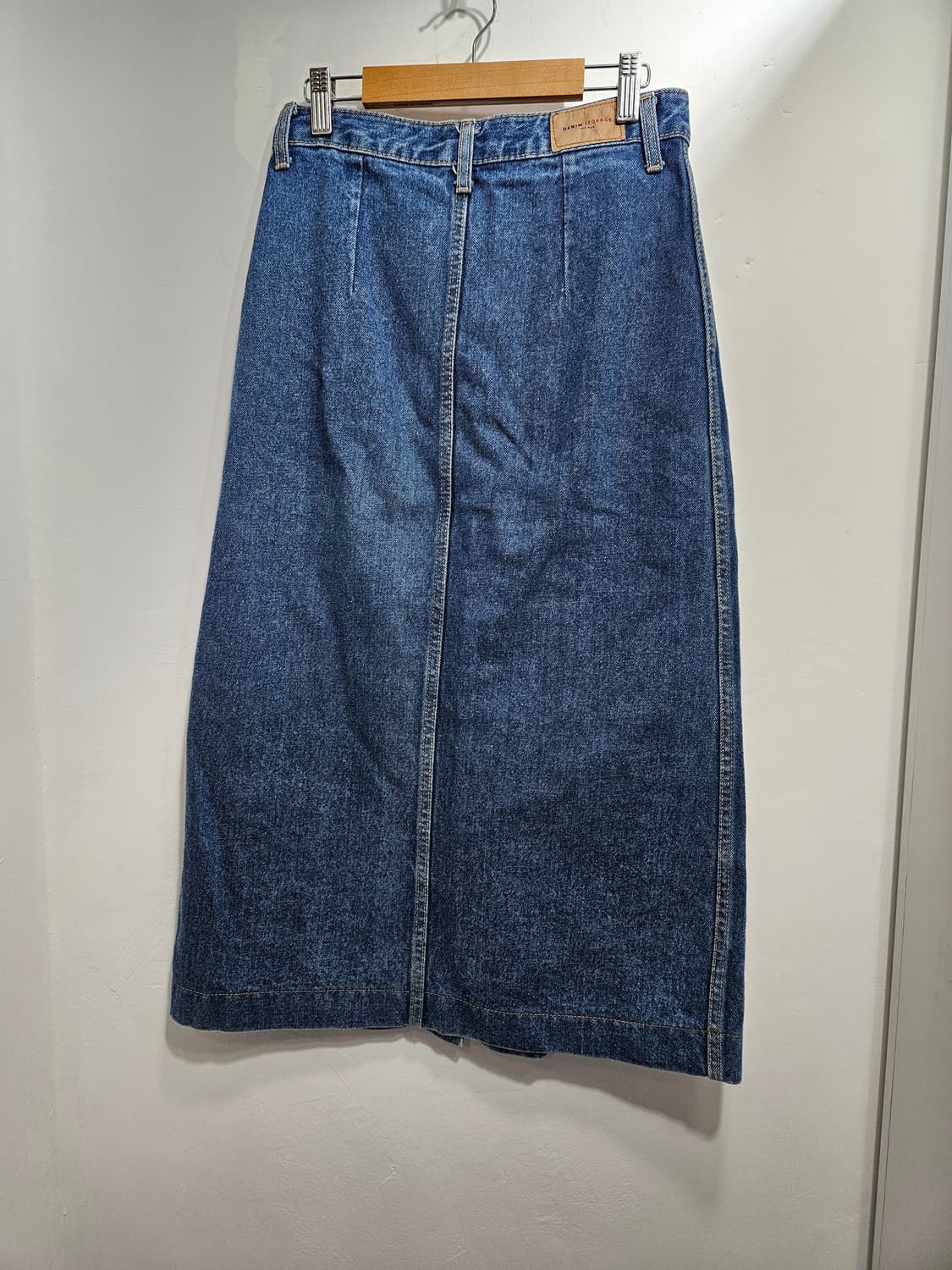 A라인 미디 데님 스커트 상품이미지6