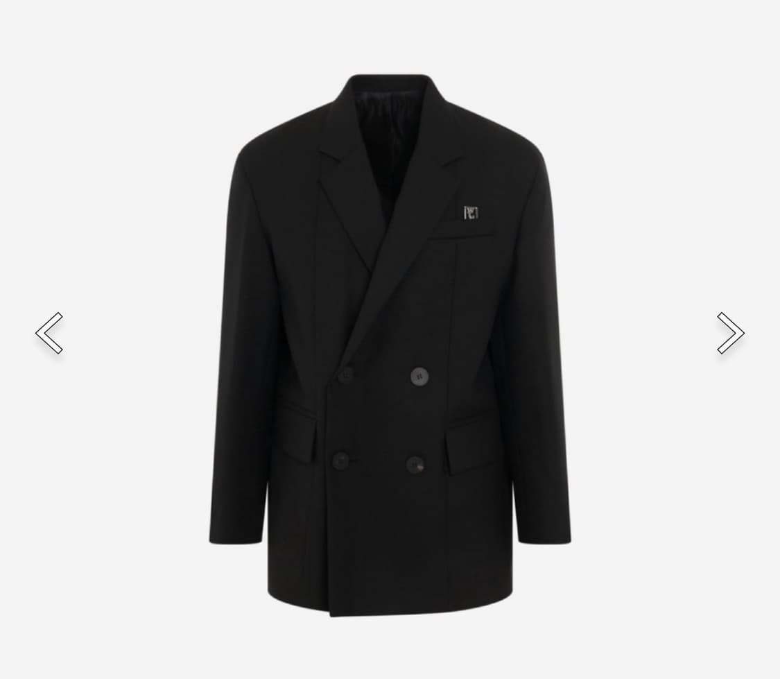 우영미 울 커프스 턴업 더블 블레이저 상품이미지3