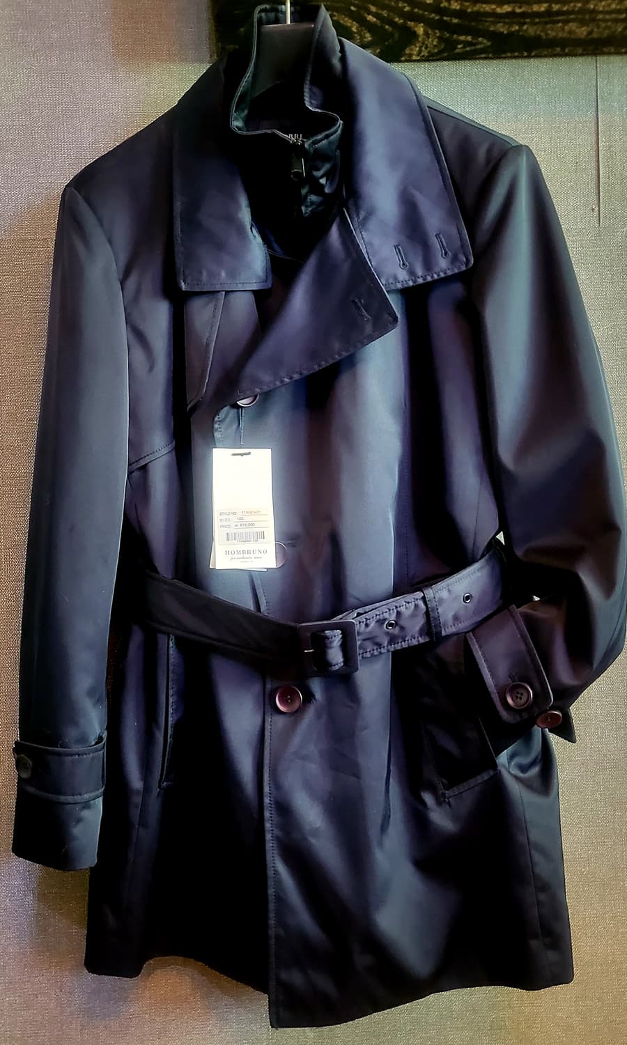 [미사용 택달린 새상품] HOMBRUNO 내피 탈부착 겨울코트 상품이미지1