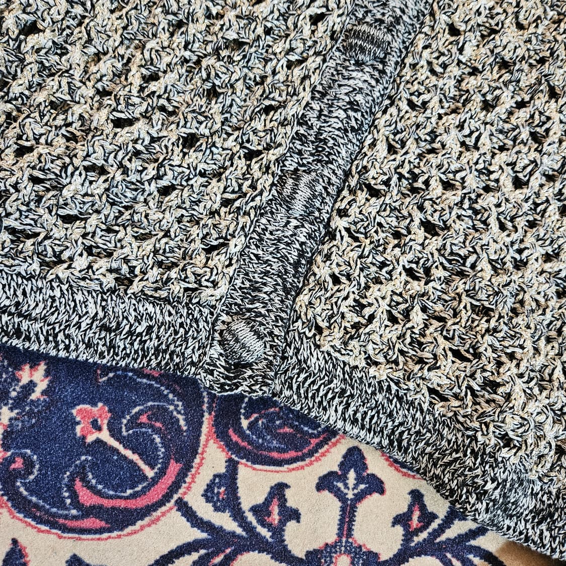 자라(Zara) 믹스 펄 트위드 가디건 자켓 M size 상품이미지4