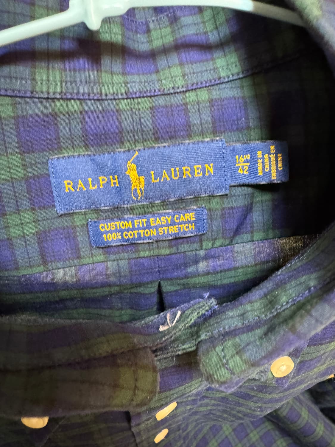 폴로 랄프로렌 블랙와치 셔츠 105정도 상품이미지2