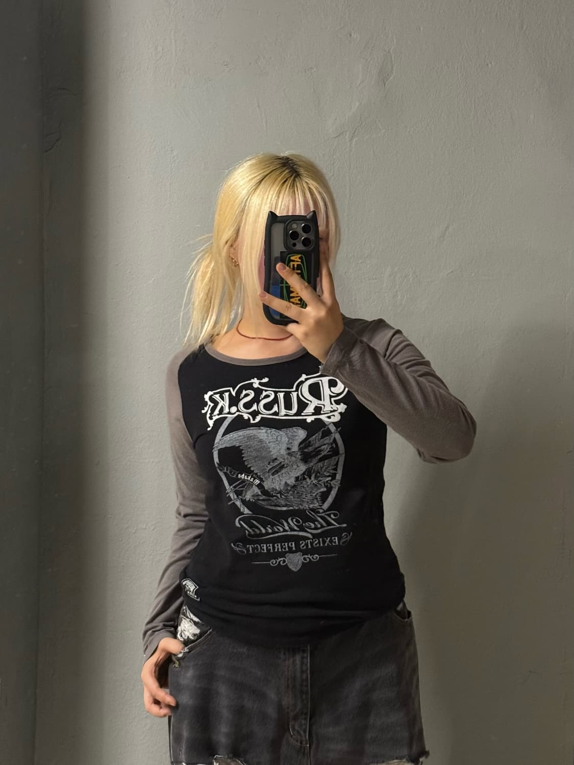 RUSS.K printing raglan long sleeve 상품이미지2