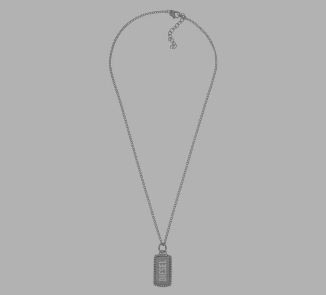 디젤 로고 실버 목걸이(데이식스 영케이 착용) 상품이미지7