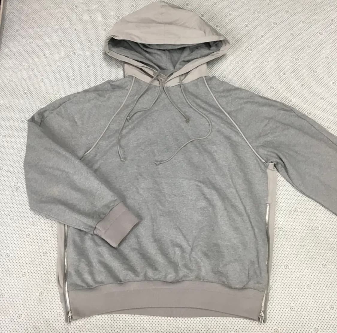 준지 나일론 스웻 나일론 샘플 후드티 AA02 상품이미지1