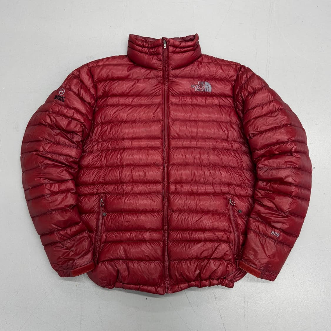 노스페이스 800 고프코어 써밋시리즈 애벌레 경량패딩 레드 상품이미지2