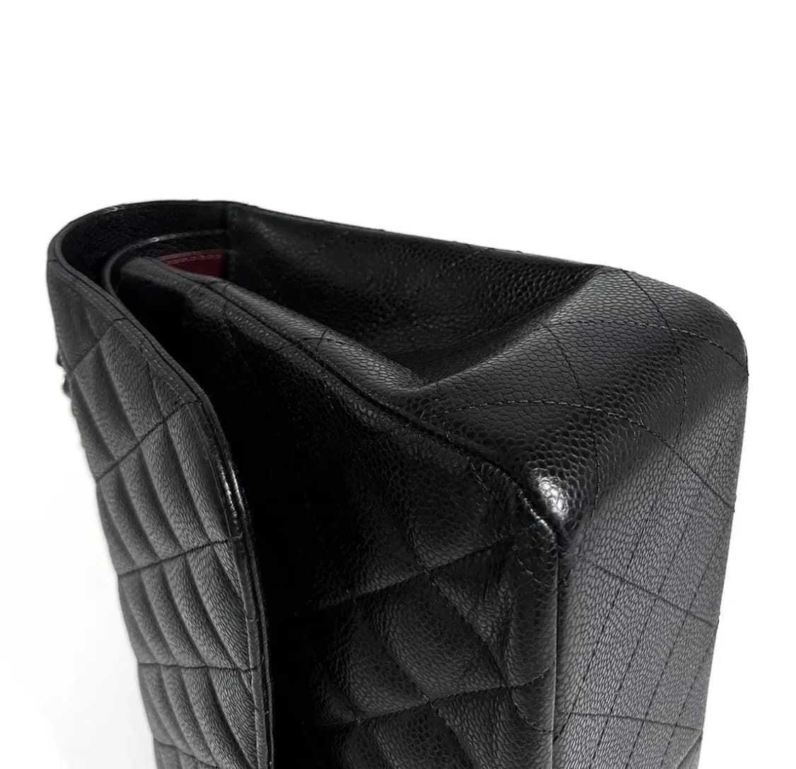 샤넬 캐비어 클래식 플랩백 라지 내장칩 A58600 상품이미지5