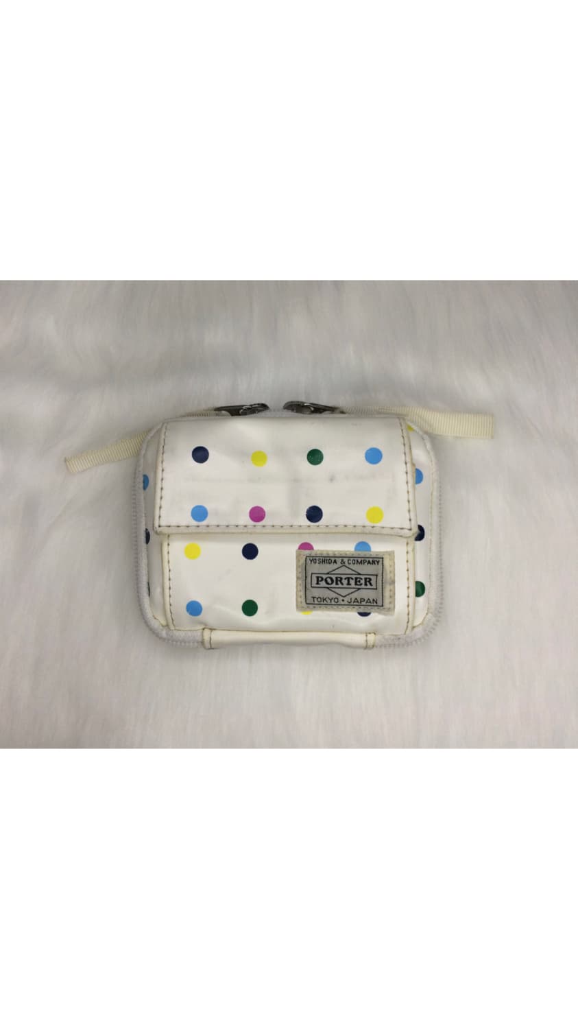 porter 화이트 컬러풀 도트 땡땡이 지갑 상품이미지2