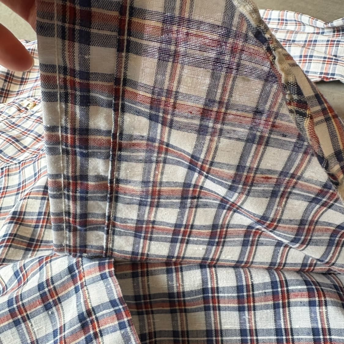 80년대 미국 생산 리바이스 정품 체크 셔츠 상품이미지8