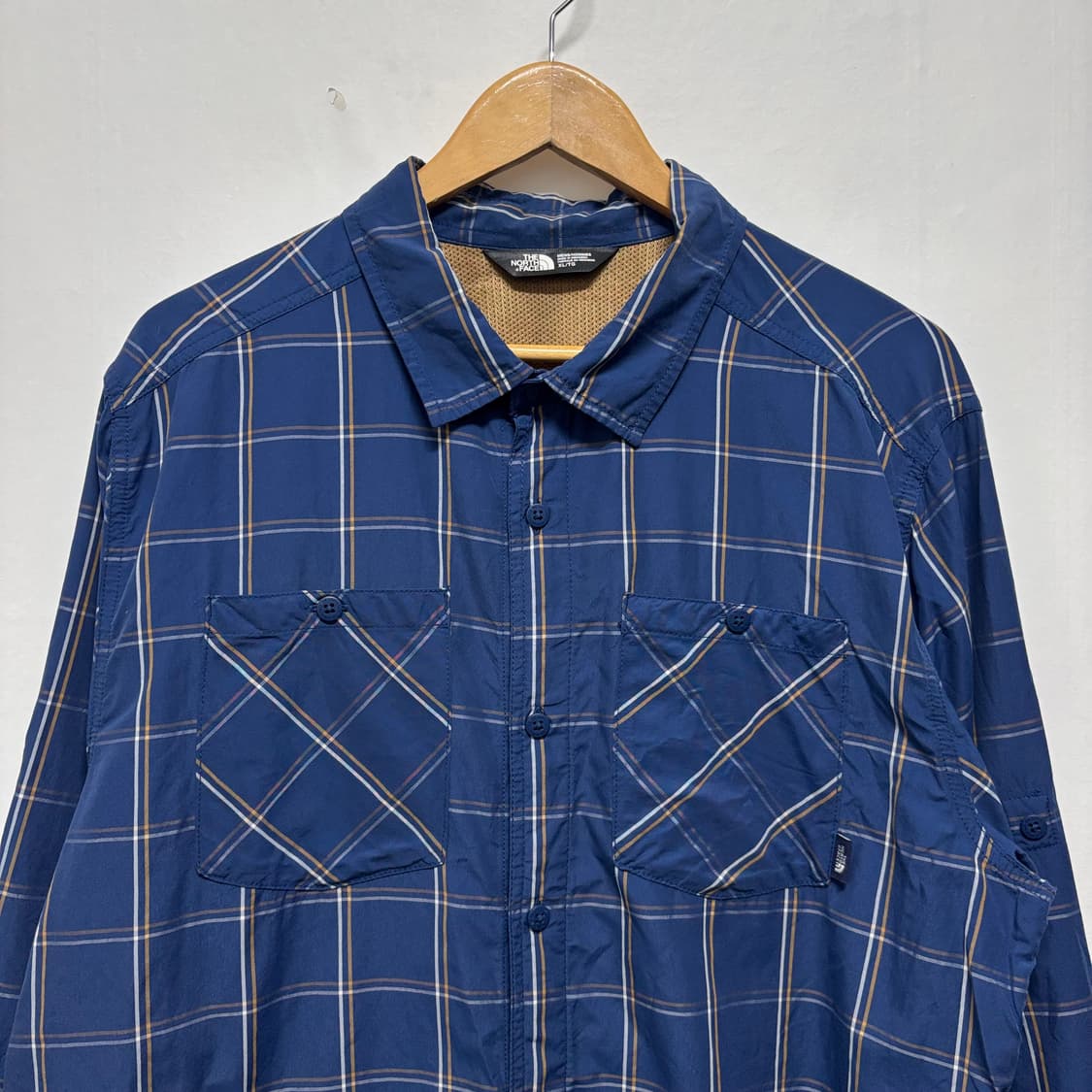 노스페이스 블루 체크셔츠 상품이미지2