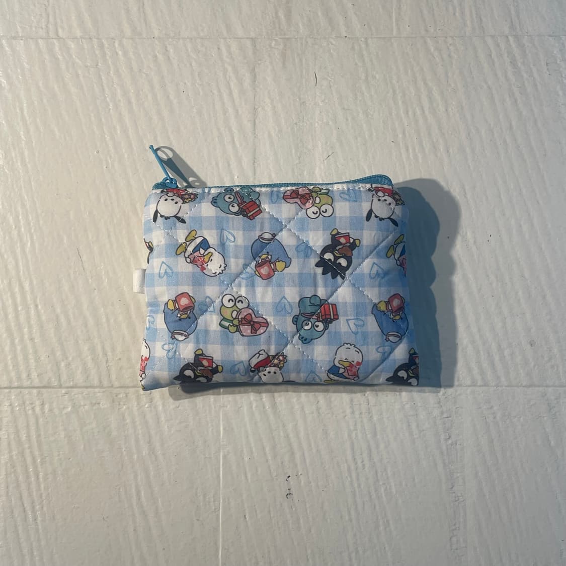 [ 핸드메이드 ] 산리오 친구들 해피단부이 원단 미니 지퍼 카드지갑 상품이미지2