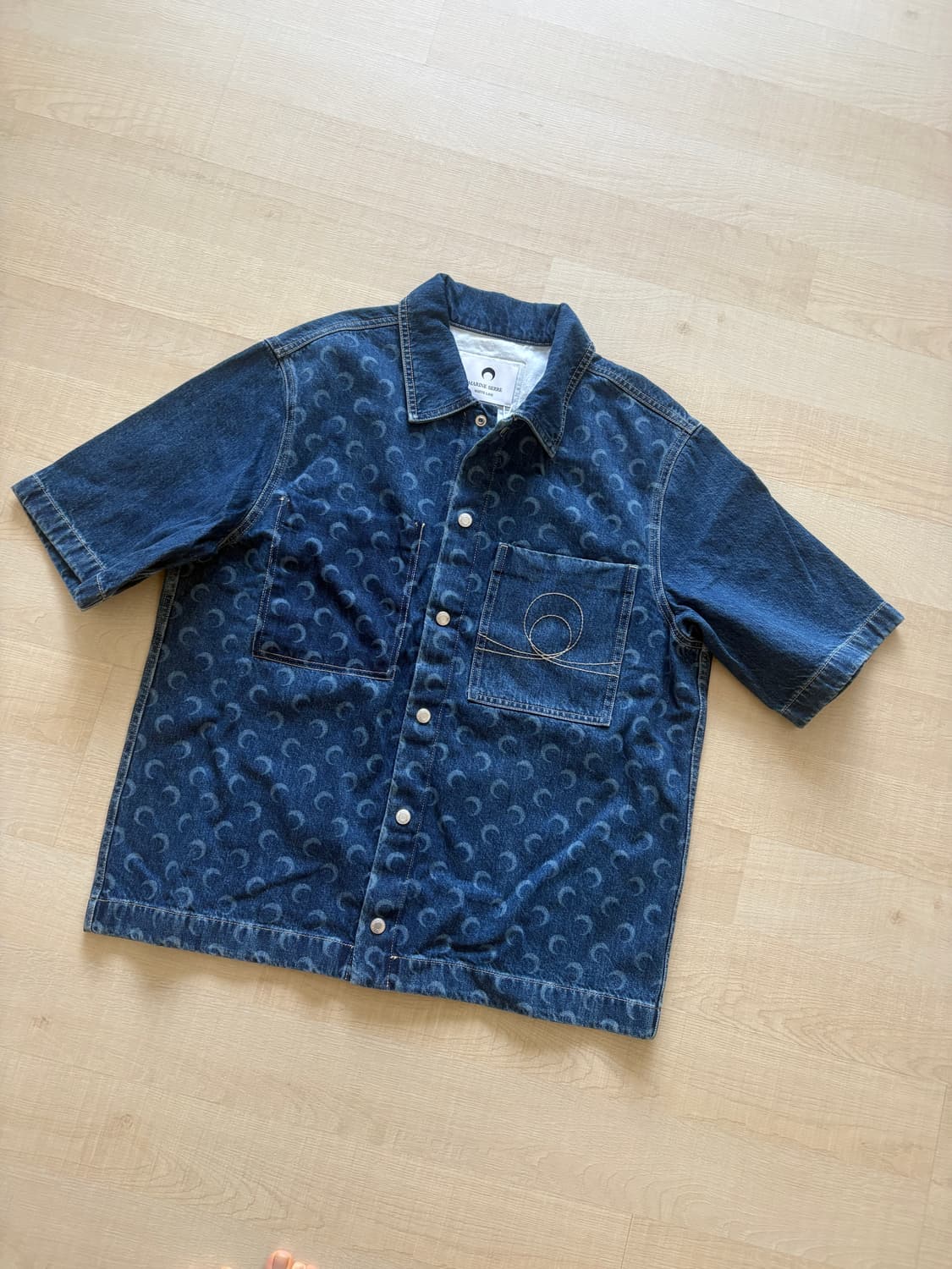 마린세르 데님 셔츠 48 새상품 상품이미지4