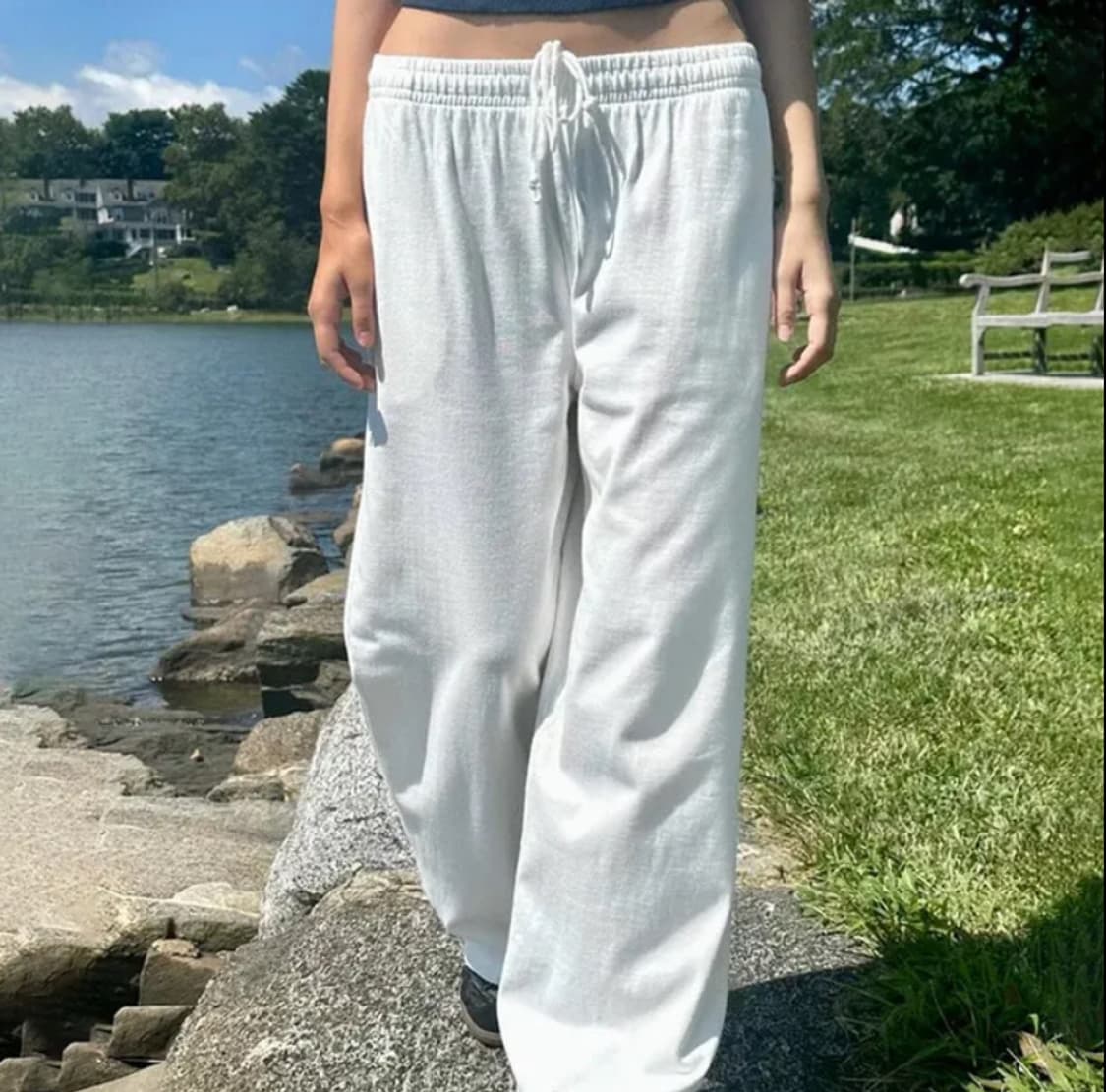 브랜드멜빌 바지 네이비 상품이미지1