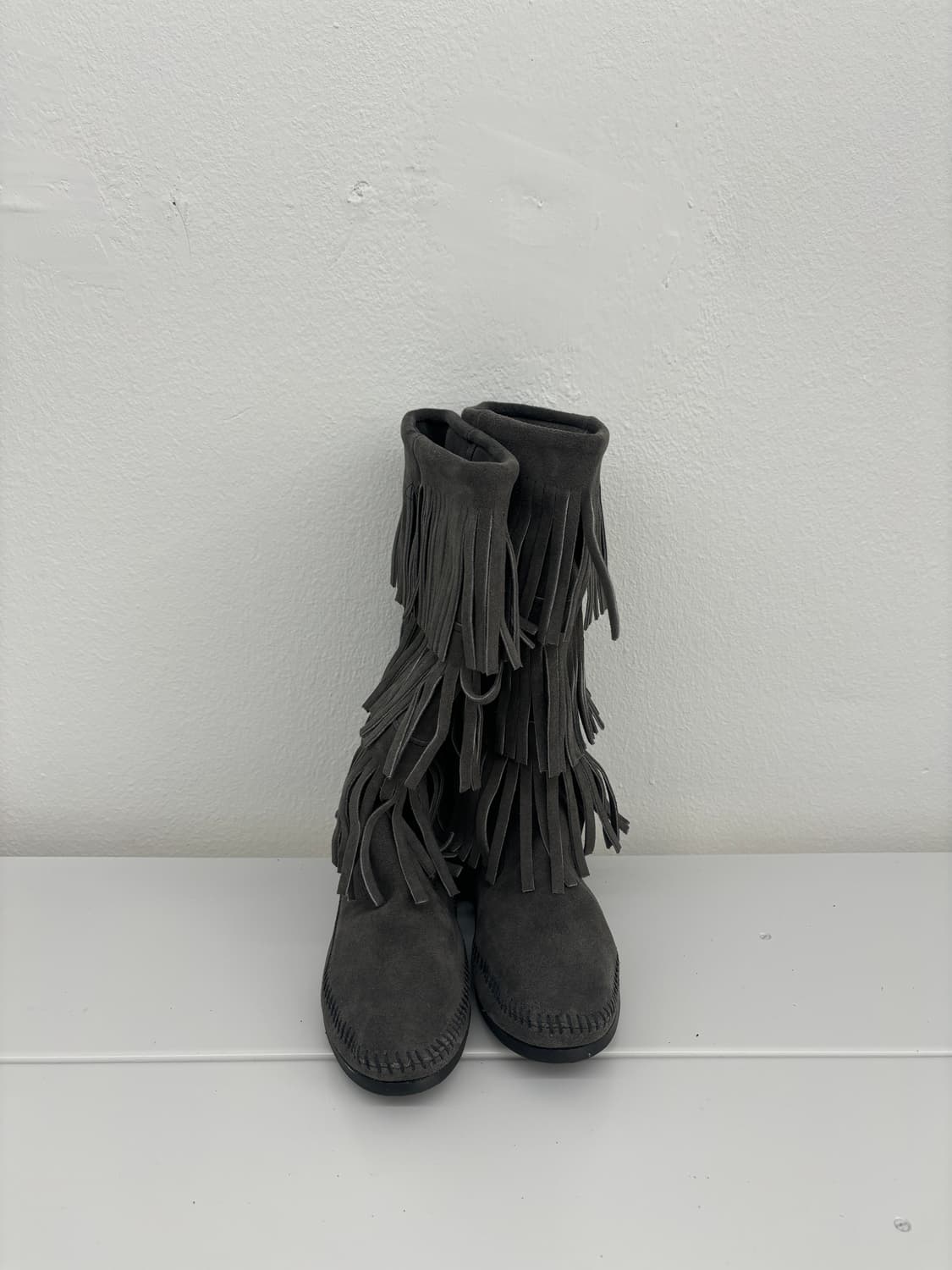 Minnetonka 프린지 부츠 스웨이드 상품이미지3