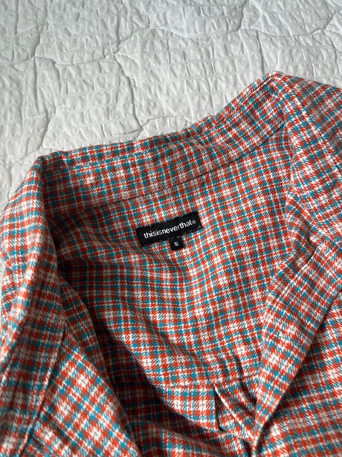 디스이즈네버댓 플란넬 오버핏 체크셔츠 S 상품이미지2