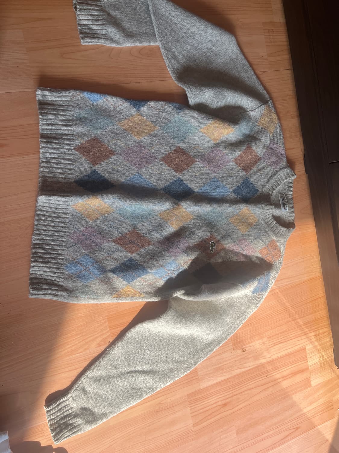 라코스테 빈티지 아가일 니트 상품이미지2