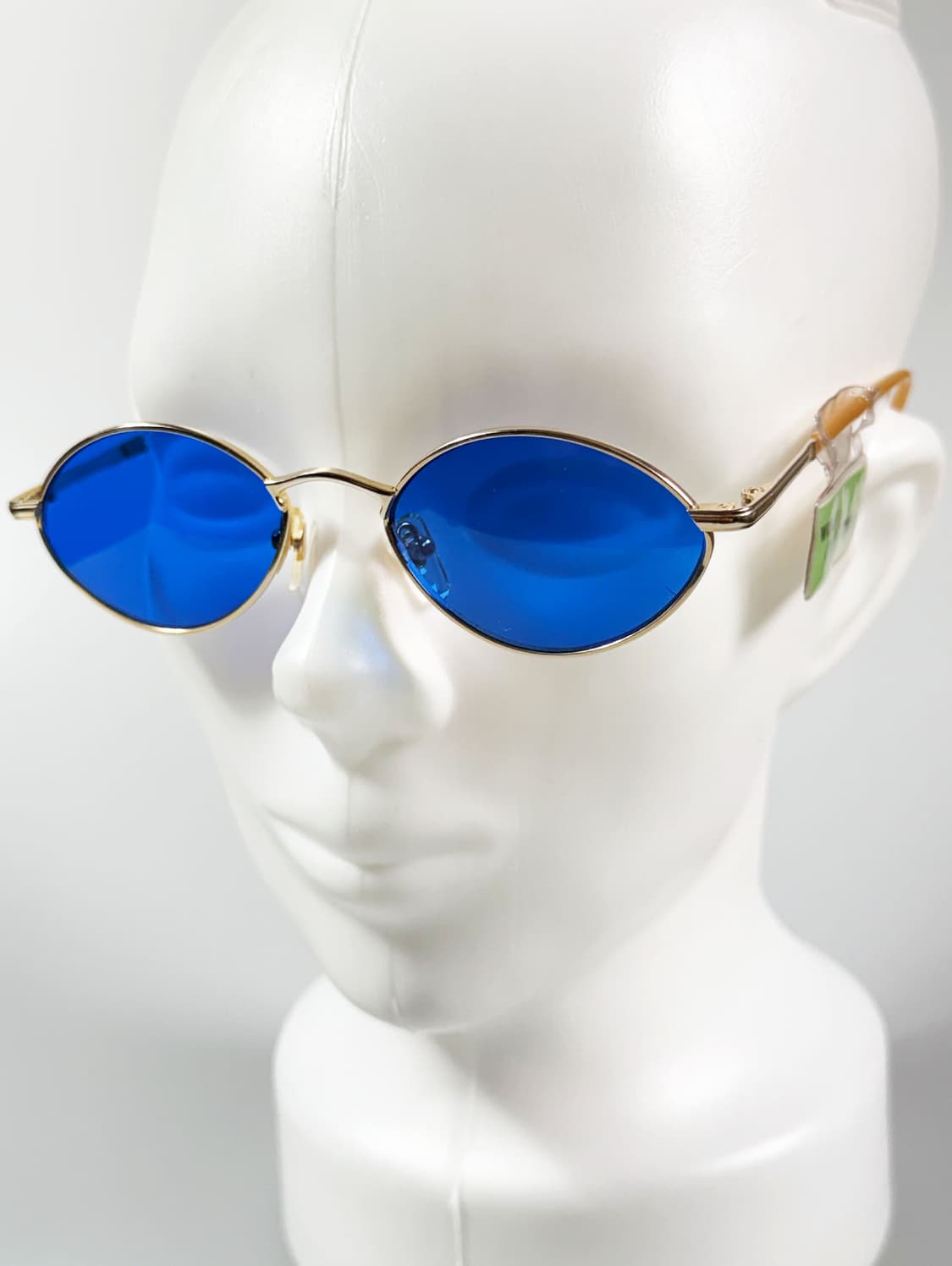 90s Nelly 골드메탈 슬림 오벌 프레임 빈티지 틴트 선글라스 상품이미지8