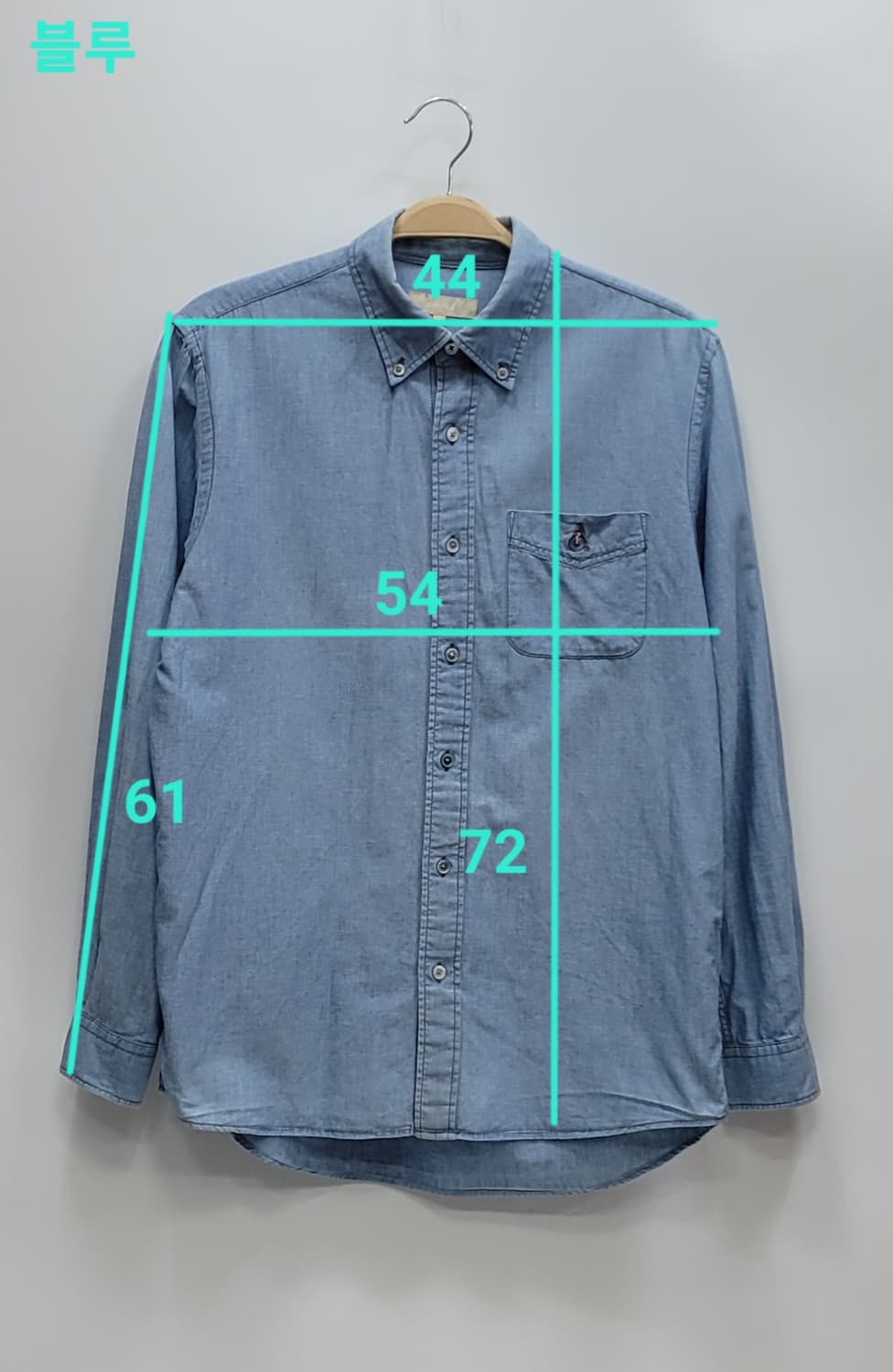 BEANPOLE 22SS 빈폴 코튼 린넨 셔츠 / 남 S (95) 블루
 상품이미지10