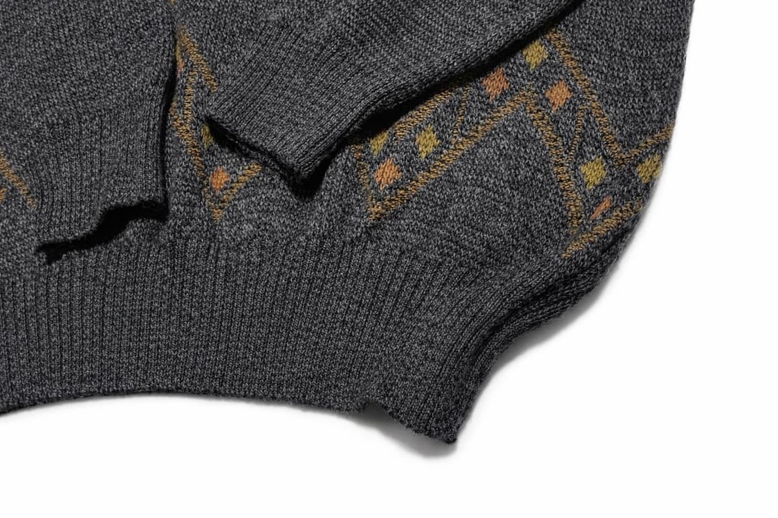 80s 이태리 빈티지 Tris Line 빈티지 유니크 패턴 니트 스웨터 상품이미지4