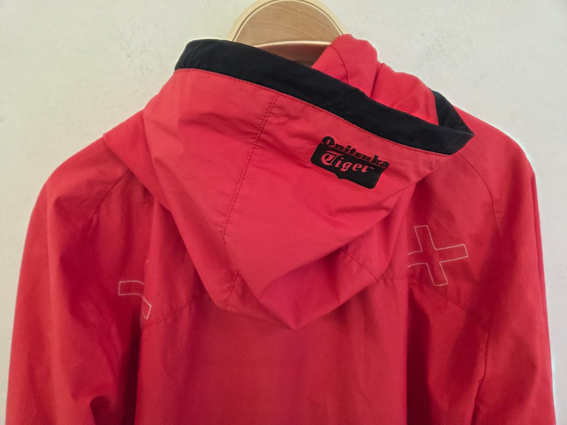 오니츠카타이거 바람막이 자켓 XL 레드 상품이미지7