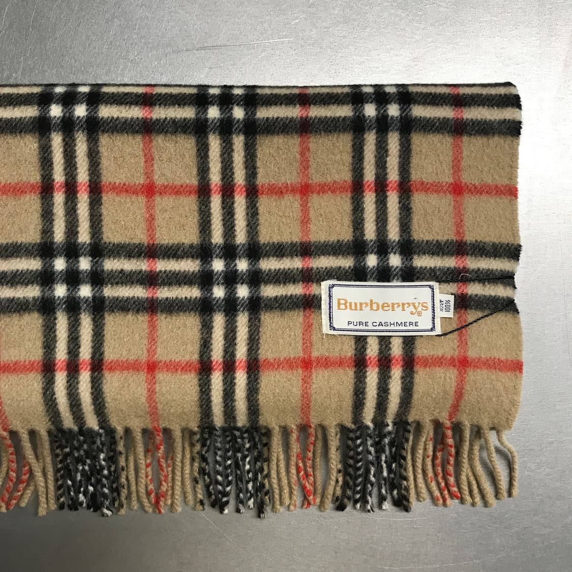 버버리 정품 캐시미어 머플러 베이지 상품이미지3