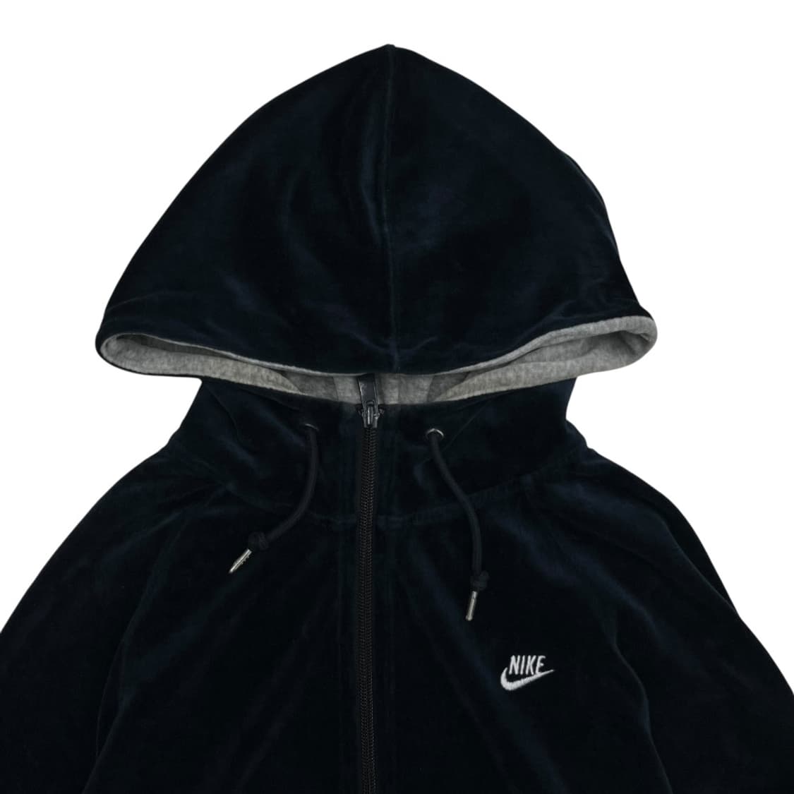 나이키 미니로고 네이비 벨벳 후드집업 L 상품이미지6