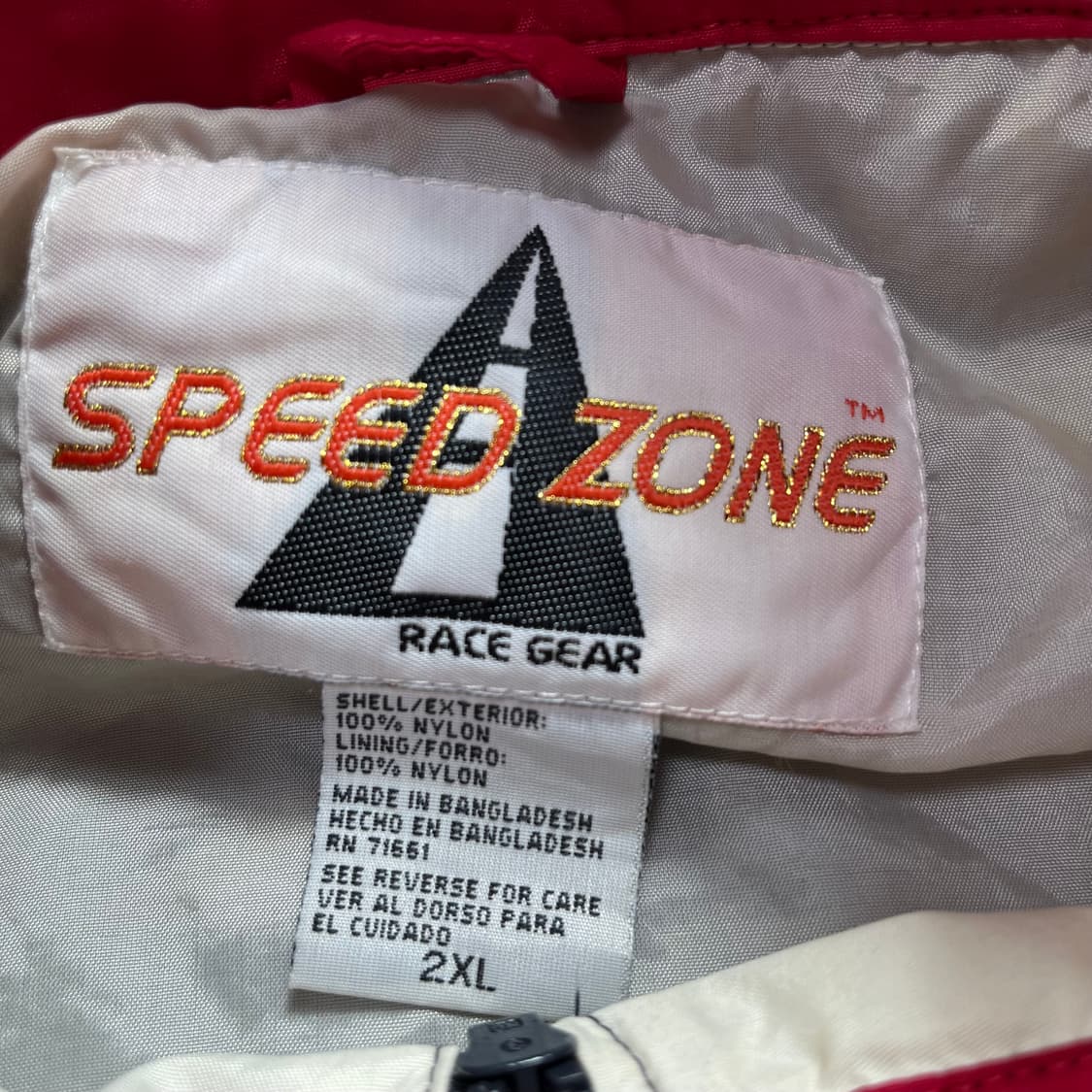 90s Speedy zone usa 레이서 집업 자켓(2XL) 상품이미지3