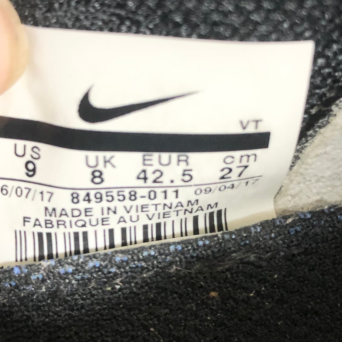 나이키 베이퍼맥스 플라이니트 느와르블랙 270 상품이미지8