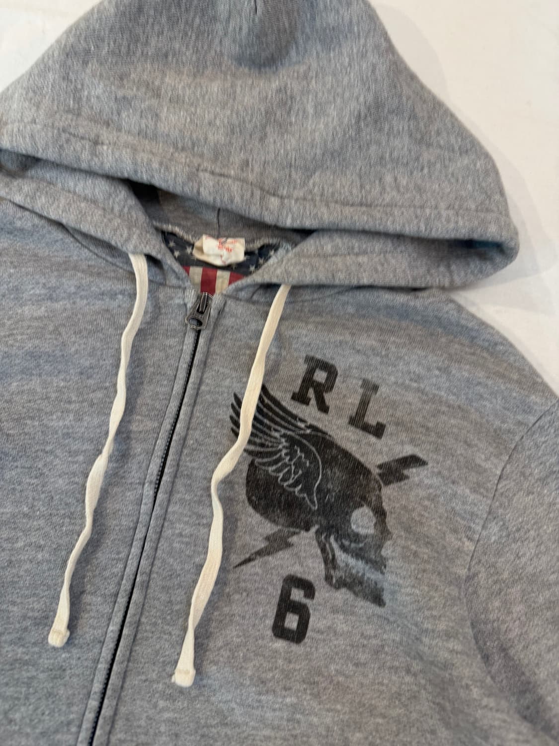 폴로 랄프로렌 데님앤서플라이 스컬 후드집업 그레이 상품이미지2