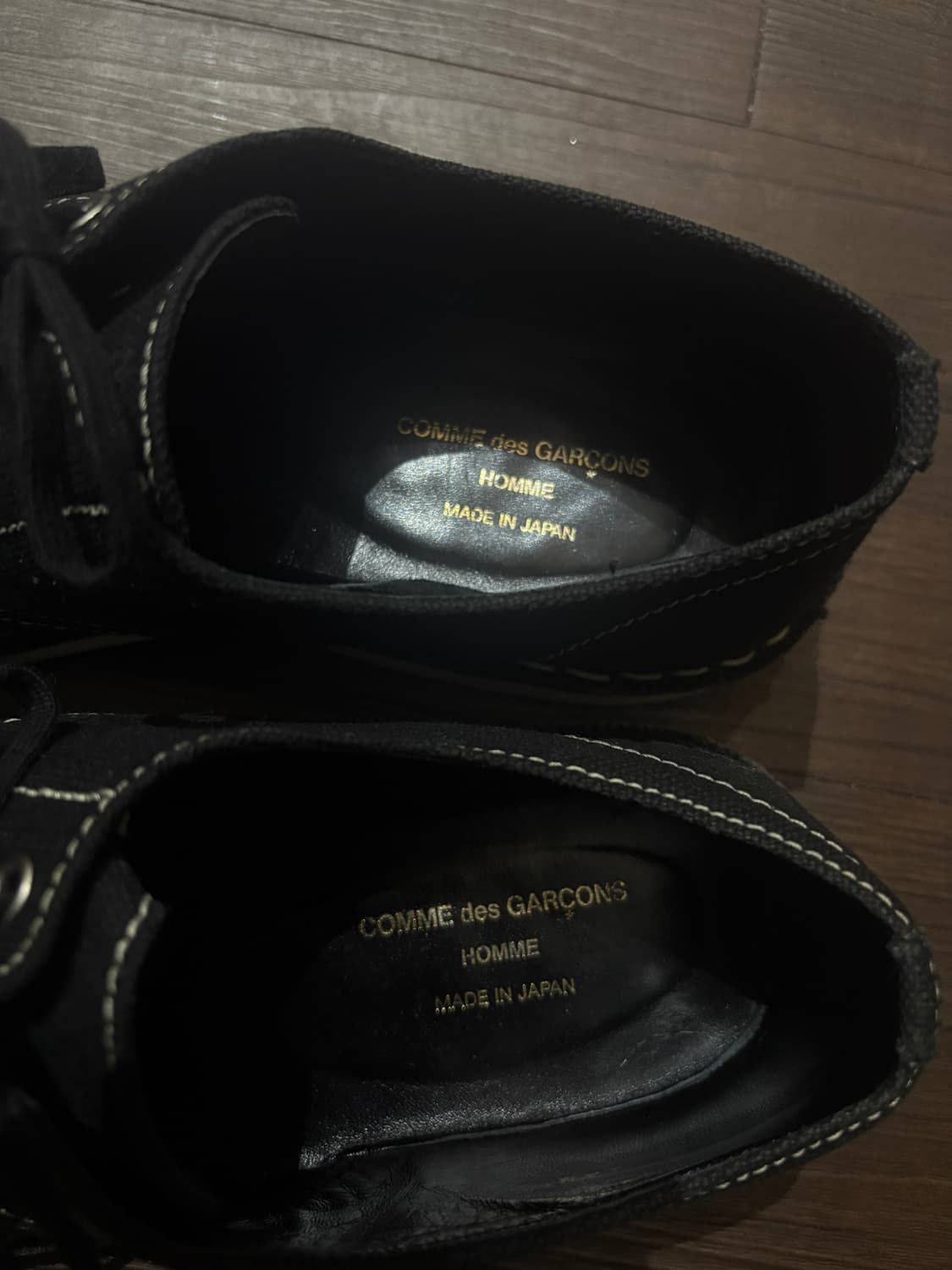 TTF✳️꼼데가르송 옴므 스티치 목토 더비 상품이미지3