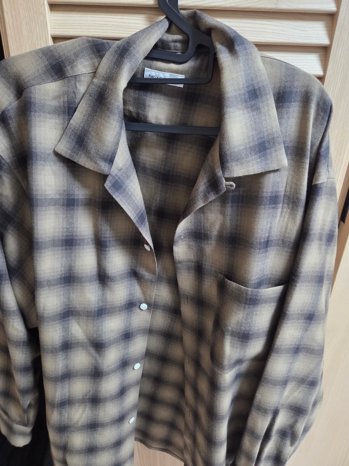 캡틴션사인 체크 셔츠 상품이미지2