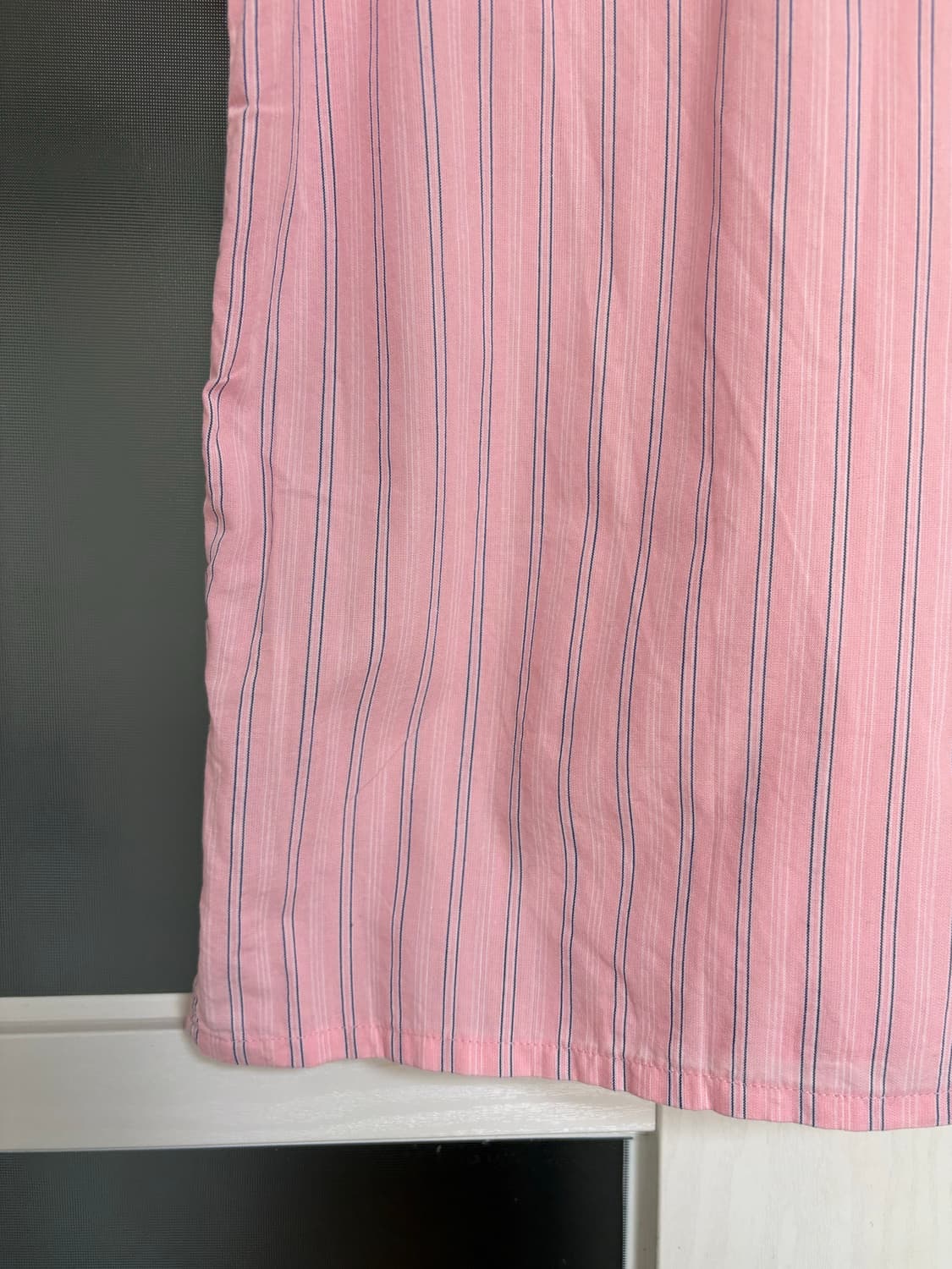 핑크 스트라이프 반소매 셔츠 상품이미지6