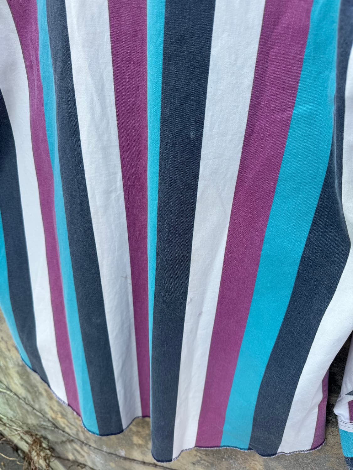 90s 랭글러 빈티지 브러쉬포퍼 페이딩 스트라이프 웨스턴 셔츠 상품이미지5