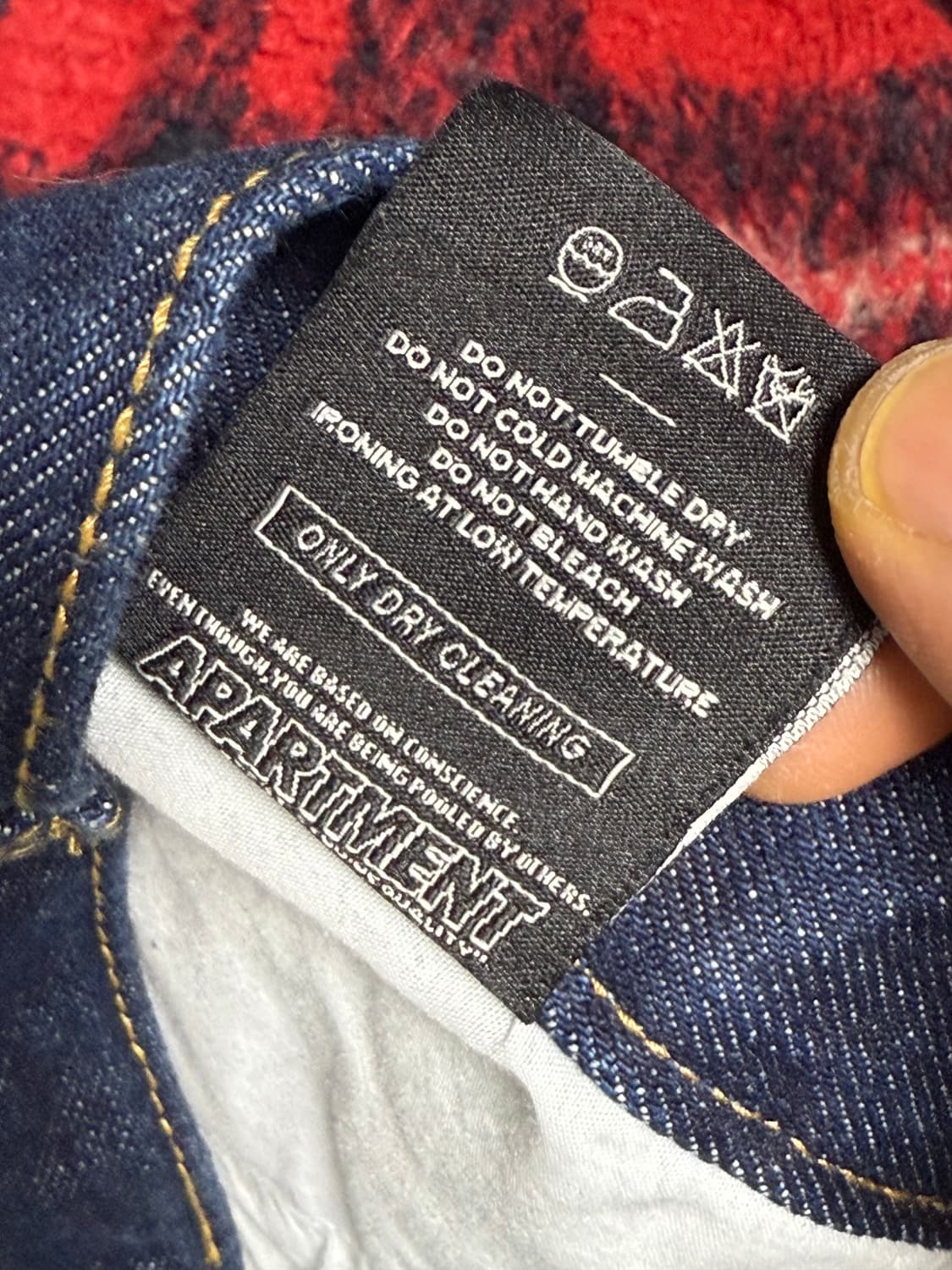 Apartment 울혼방 데님팬츠 상품이미지5