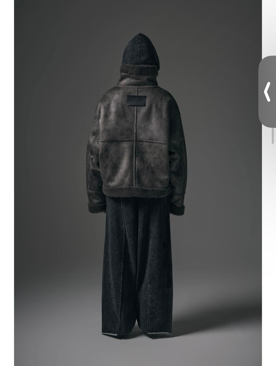 트리밍버드 하이넥 무스탕 상품이미지2