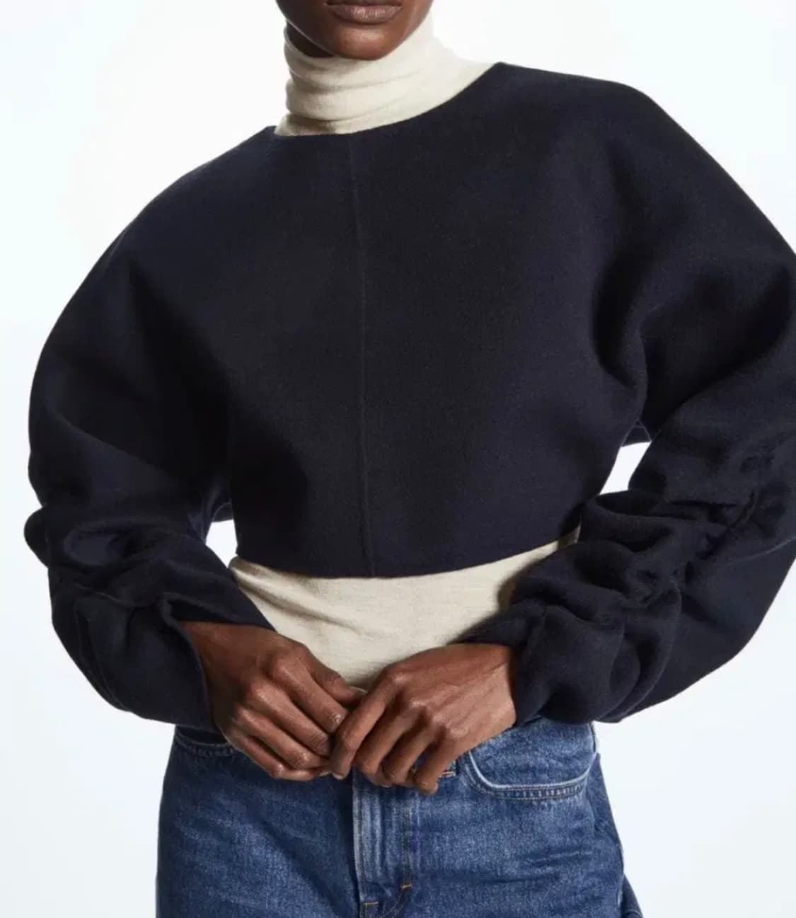 [M]COS코스 오픈 백 울 볼레로 자켓 (새상품) 상품이미지1