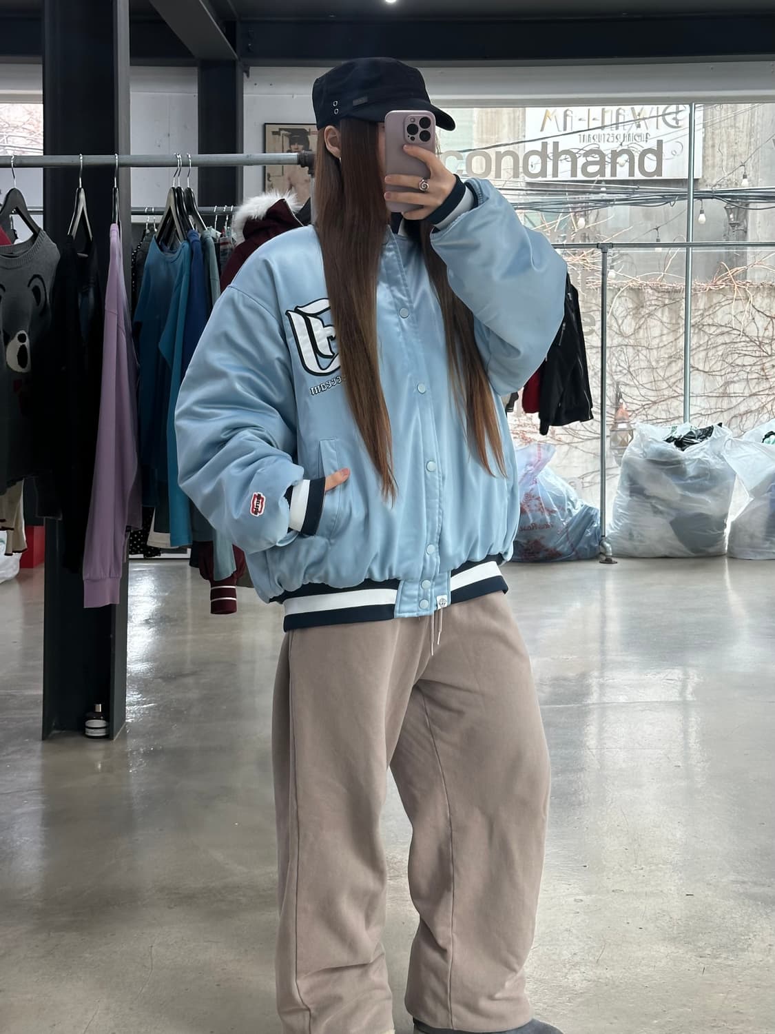 BBC 아이스크림 빅로고 바시티 자켓 상품이미지5