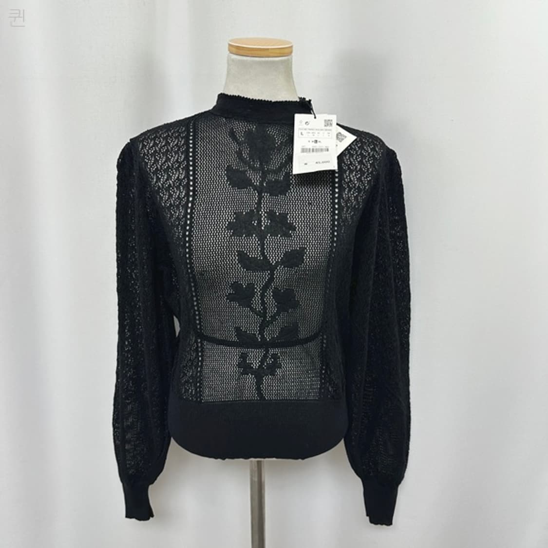 자라 여자 니트 시스루 블라우스 L (미착용새제품) 상품이미지2