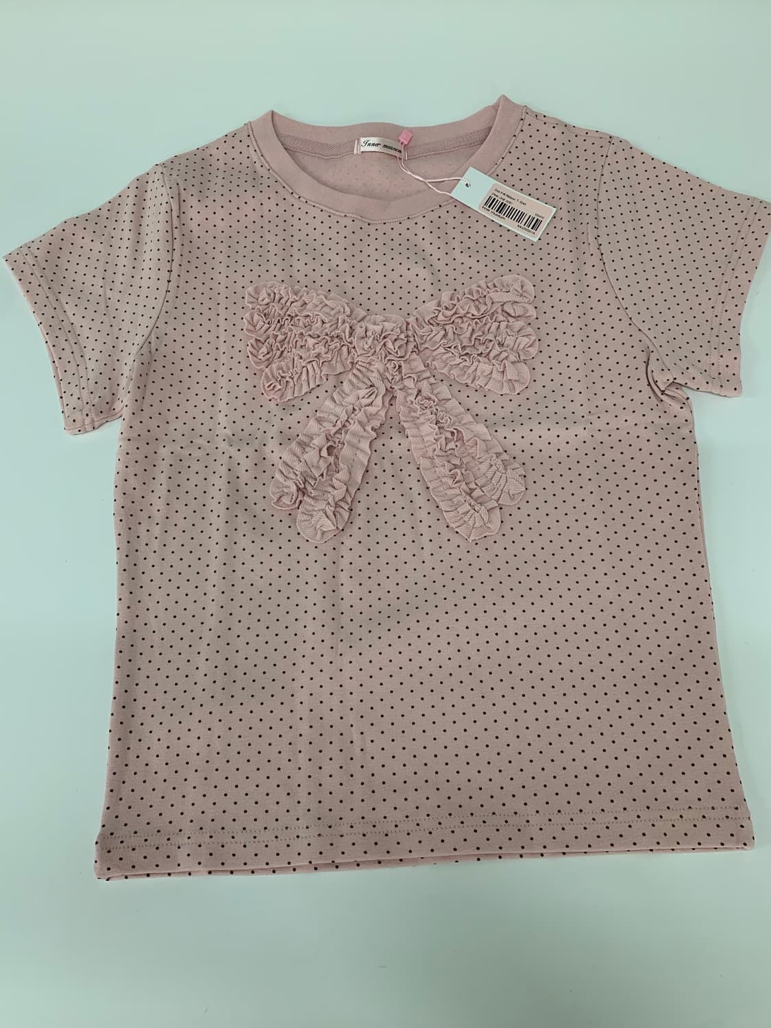 INNER MUSEUM Dot Frill Ribbon T-Shirt 상품이미지7