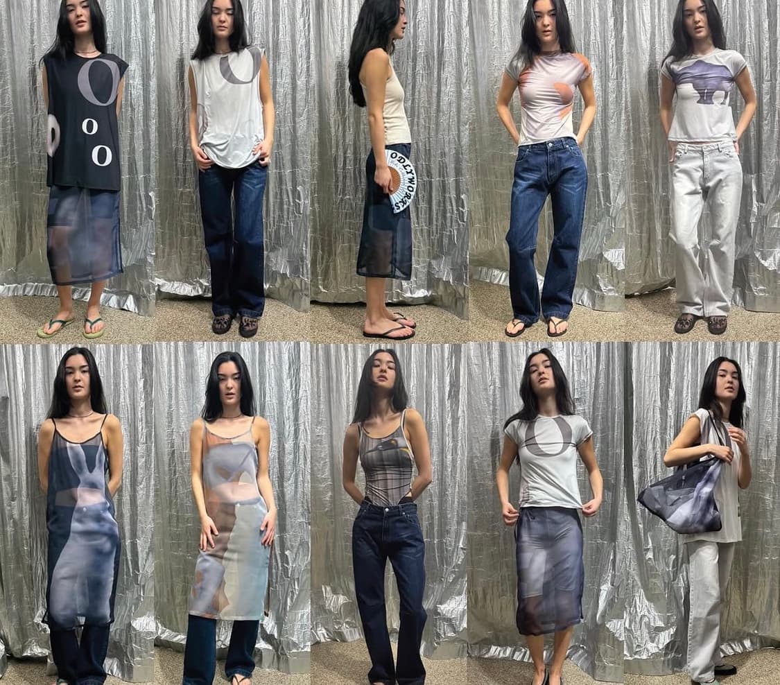 오들리워크샵 프린트 스커트 상품이미지3